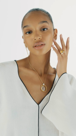 Серьги Carrera Bambu Желтое золото