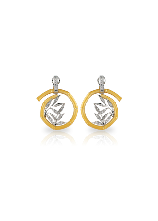 Серьги Carrera Bambu Желтое золото
