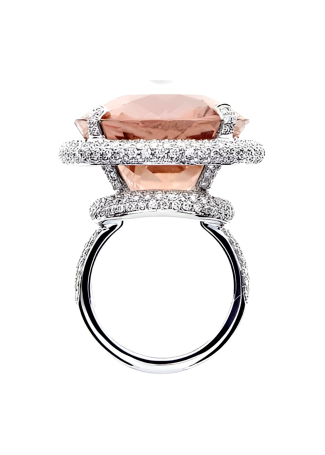 Кольцо Damiani Minou full pavè Белое золото