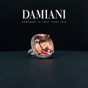 Кольцо Damiani Minou full pavè Белое золото