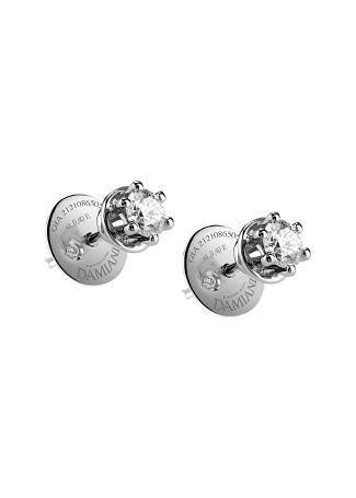 Clock, Earrings, Choker Damiani Minou White Gold
