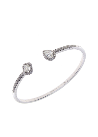 Браслет Damiani Minou full pavè Белое золото