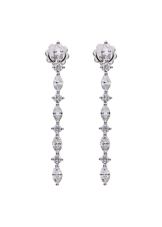 Серьги Damiani Timeless classico Белое золото