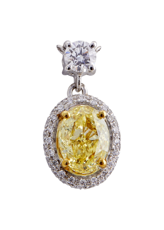 Колье Damiani Minou full pavè Белое золото