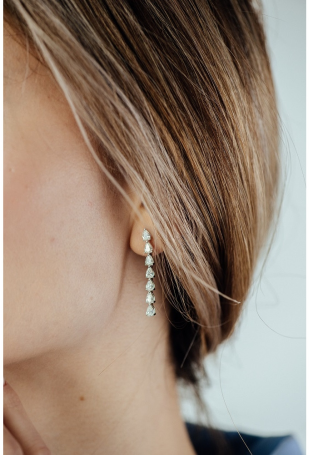 Серьги Damiani Timeless classico Белое золото