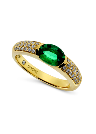 Кольцо Damiani Timeless classico Желтое золото