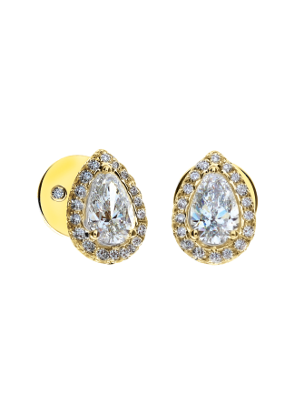 Серьги Damiani Minou full pavè Белое золото