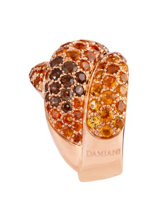 Кольцо Damiani Gomitolo Розовое золото