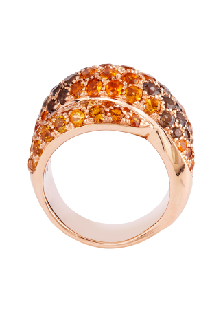 Кольцо Damiani Gomitolo Розовое золото