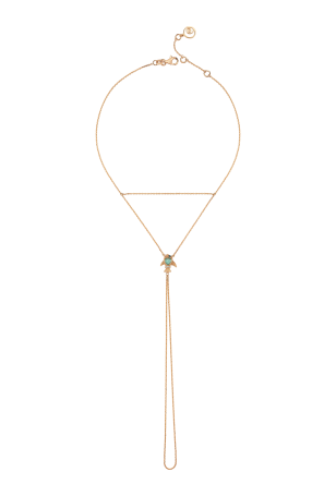 Браслет на ногу Bee Goddess Aqua Light Розовое золото