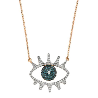 Колье BeeGoddess Eye Light Розовое золото