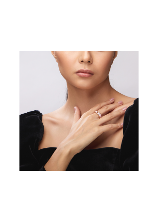 Кольцо RF Enamel Розовое золото