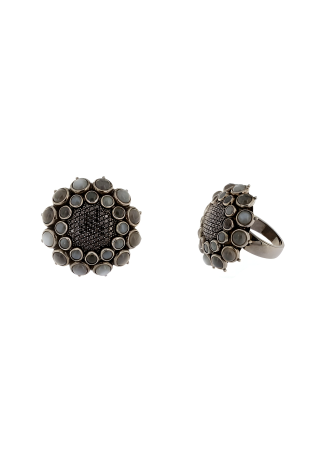 Кольцо CarlaAmorim Praline Черное золото