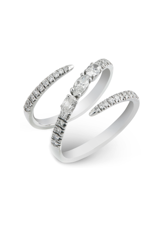 Кольцо RF Myriad Белое золото
