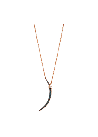 Колье Bee Goddess Crescent Розовое золото