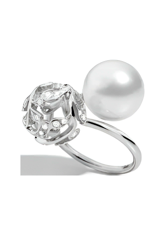 Кольцо Utopia Bolero Белое золото