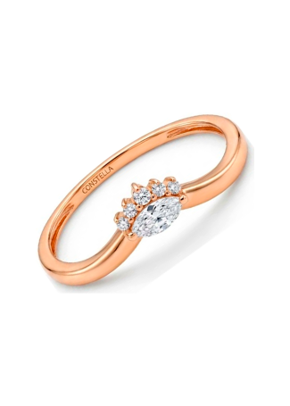 Кольцо Aspire Base Розовое золото