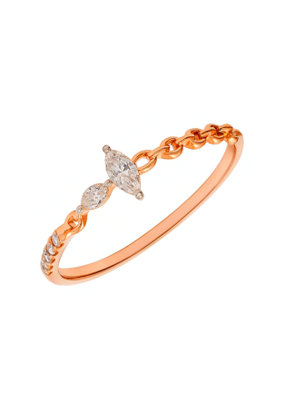 Кольцо Aspire Base Розовое золото