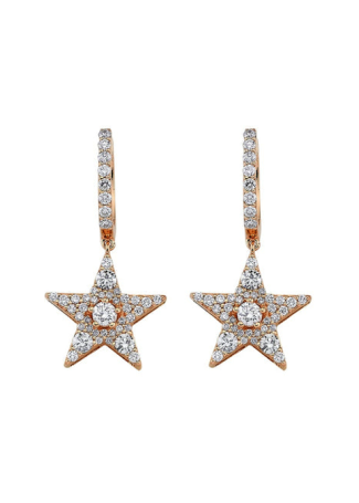 Серьги Bee Goddess Sirius Star Розовое золото
