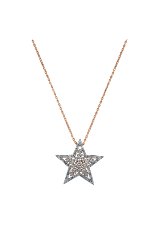 Колье Bee Goddess Sirius Star Розовое золото