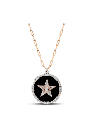 Колье Bee Goddess Sirius Star Белое золото