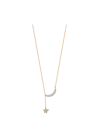 Колье Bee Goddess Sirius Star Белое золото