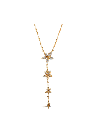 Колье Bee Goddess Apple Seed Розовое золото