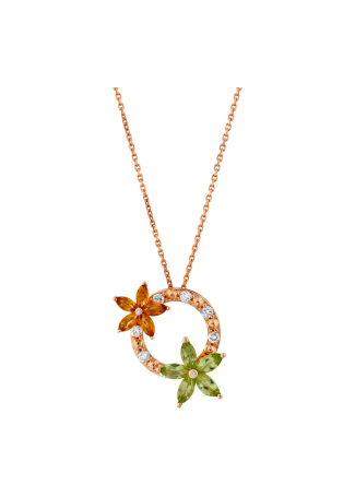 Колье Bee Goddess Apple Seed Розовое золото