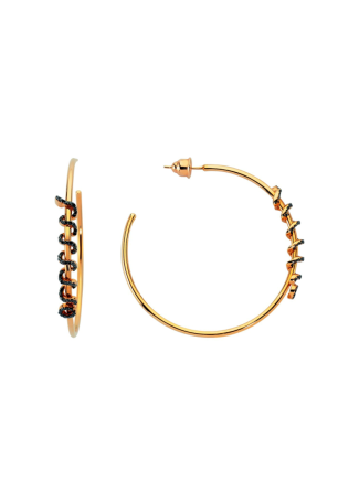 Bee Goddess Kundalini Earrings Rose Gold