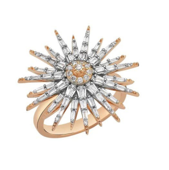 Кольцо BeeGoddess Jardin Star Розовое золото