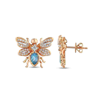 Серьги BeeGoddess Bee Розовое золото