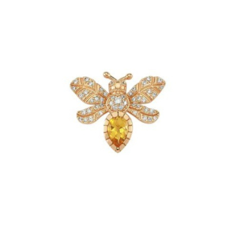 Моно серьга BeeGoddess Bee Розовое золото