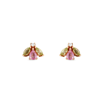 Моно серьга BeeGoddess Bee Розовое золото