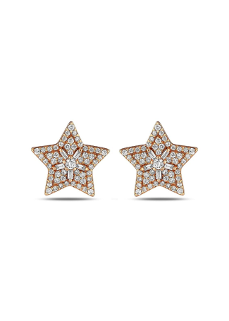 Серьги Bee Goddess Sirius Star Розовое золото