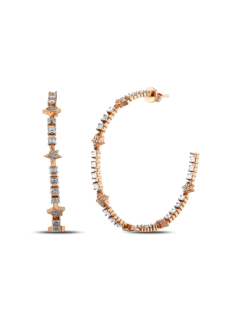 Серьги Bee Goddess Sirius Star Розовое золото