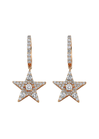 Серьги Bee Goddess Sirius Star Розовое золото