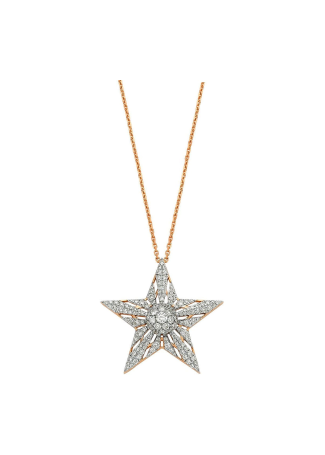 Колье Bee Goddess Sirius Star Розовое золото