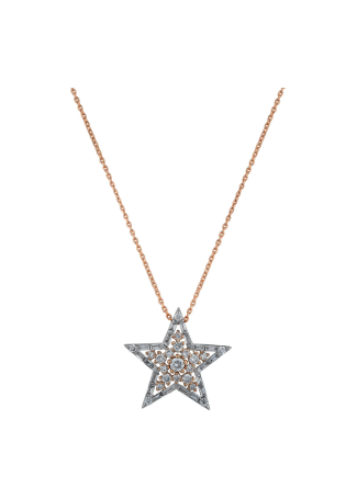 Колье Bee Goddess Sirius Star Розовое золото