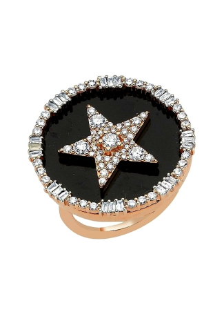 Ring Bee Goddess Sirius Star Rose Gold