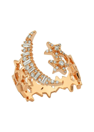Ring Bee Goddess Sirius Star Rose Gold