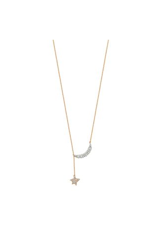 Колье Bee Goddess Sirius Star Белое золото