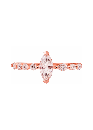Кольцо Aspire Base Розовое золото