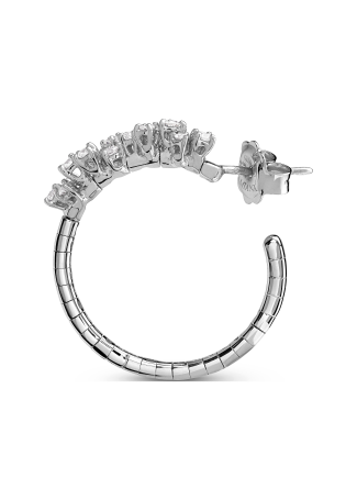 Серьги Damiani Mimosa Flexi Белое золото