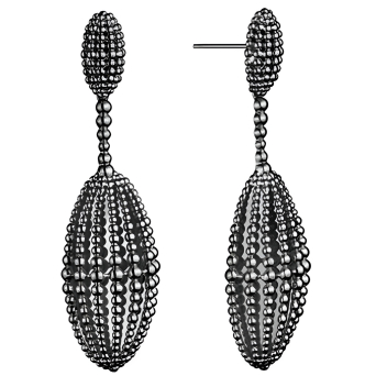 Серьги CarlaAmorim Bondinho Черное золото