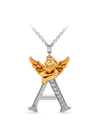 Колье CarreraYCarrera My Angel Белое/желтое золото