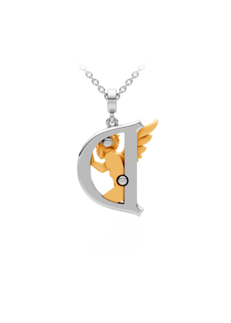 Колье CarreraYCarrera My Angel Белое/желтое золото