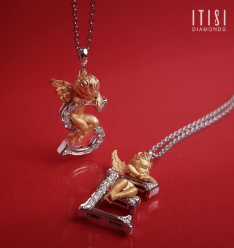 Колье CarreraYCarrera My Angel Белое/желтое золото