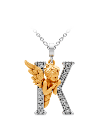 Колье CarreraYCarrera My Angel Белое/желтое золото