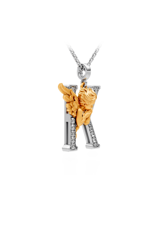 Колье CarreraYCarrera My Angel Белое/желтое золото