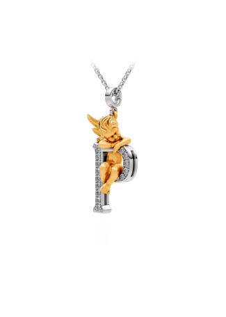 Колье CarreraYCarrera My Angel Белое/желтое золото